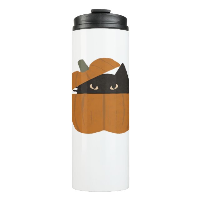 Pumpkin cat Classic T-Shirt_1 Thermal Tumbler (Front)