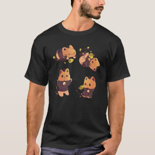 Pumpkin Cats Thanksgiving Fall For Man Woman Kid T-Shirt
