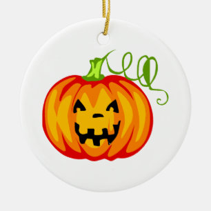 Pumpkin Ceramic Tree Decoration