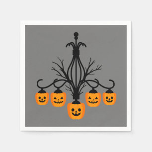 Pumpkin chandelier Halloween gothic Napkin