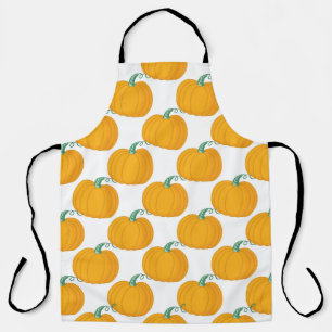 Pumpkin Charm: Vintage Hand-Drawn Pattern. Apron
