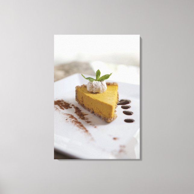Pumpkin Cheesecake Canvas Print (Front)