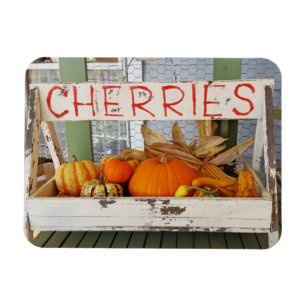 Pumpkin Cherries Magnet