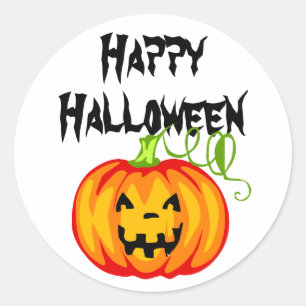 Pumpkin Classic Round Sticker