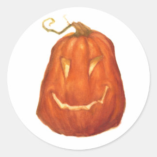 Pumpkin Classic Round Sticker