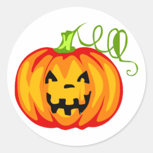 Pumpkin Classic Round Sticker