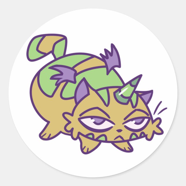 Pumpkin Classic Round Sticker (Front)