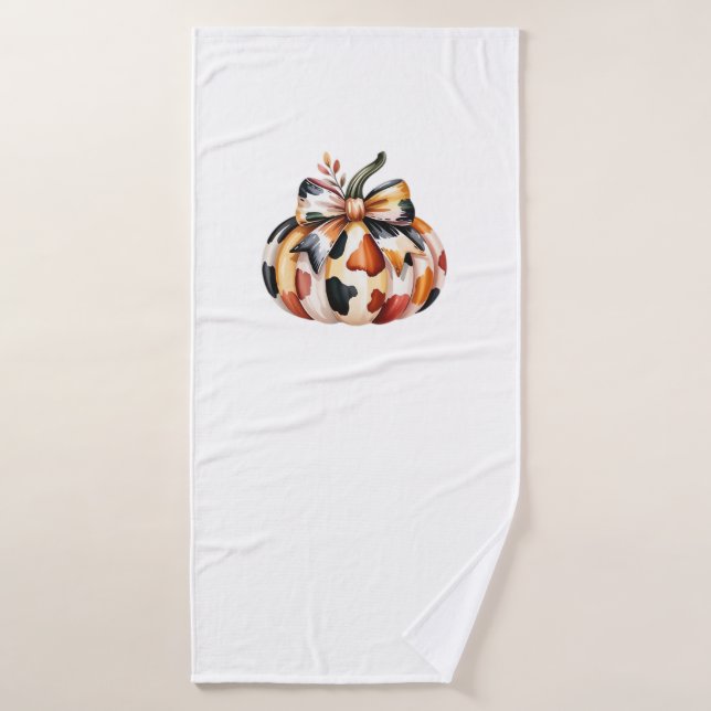 pumpkin Classic T-Shirt Bath Towel (Bath Towel)