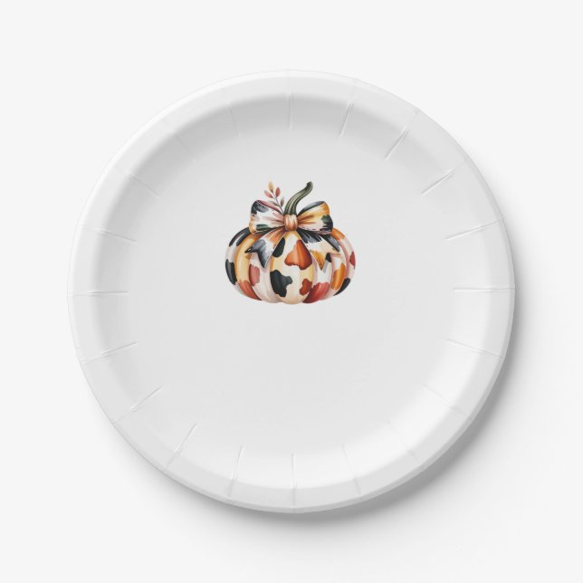 pumpkin Classic T-Shirt Paper Plate (Front)