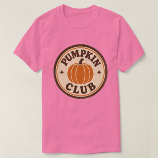 Pumpkin Club Vintage Fall Pumpkin Design T-Shirt