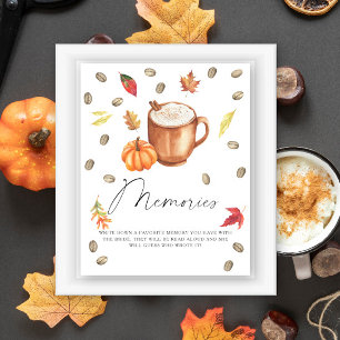 Pumpkin Coffee Memories with the bride Poster
