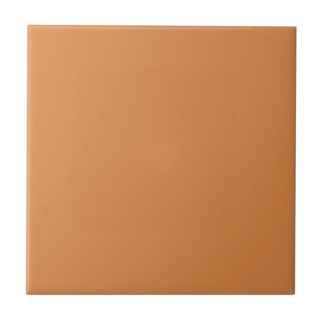Pumpkin Coloured (Ceramic Tile) Tile (Front)