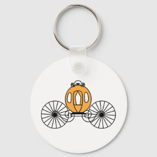 Pumpkin Coloured Coach Key Ring