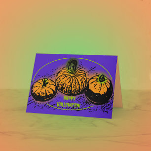 Pumpkin Conspiracy Hallowe'en Greeting Card
