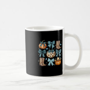 Pumpkin Coquette Bow Cowboy Western Thanksgiving A Coffee Mug