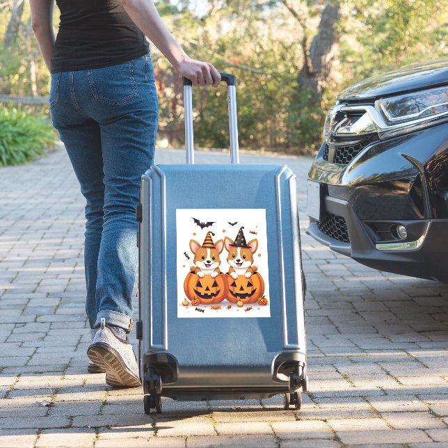 Pumpkin Corgi Party (Suitcase Insitu)