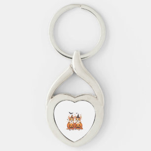 Pumpkin Corgi Party Key Ring