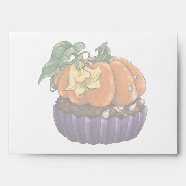 Pumpkin Cupcake Envelope (Front)