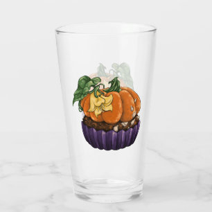 Pumpkin Cupcake Glass