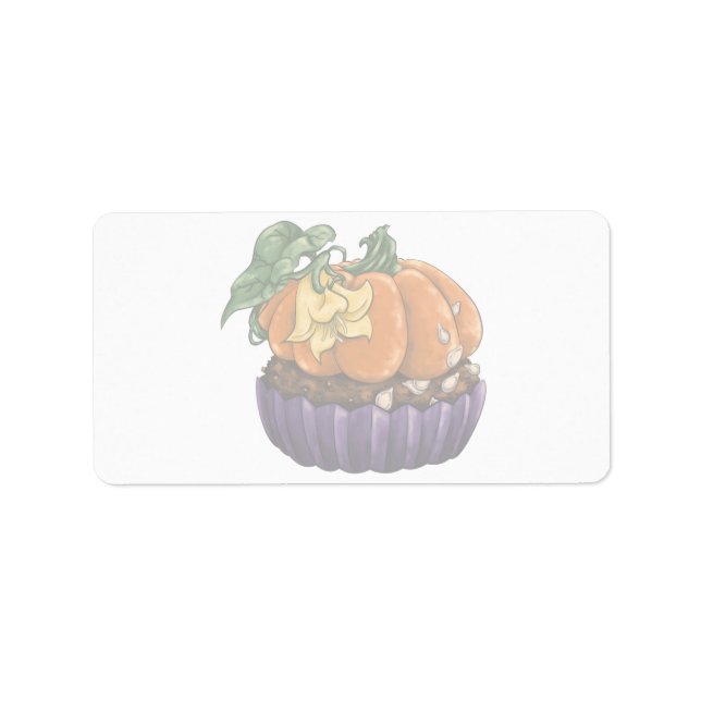 Pumpkin Cupcake Label (Front)