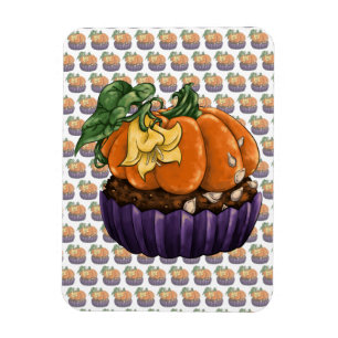 Pumpkin Cupcake Magnet