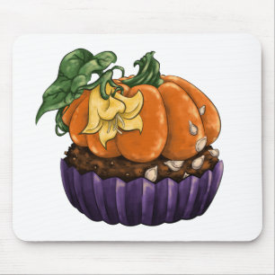Pumpkin Cupcake Mouse Mat