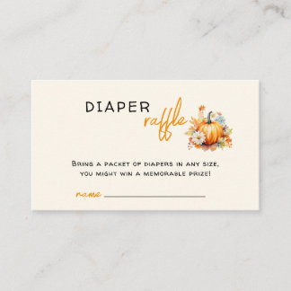 Pumpkin Cutie Pregnancy Diaper Raffle Announcement