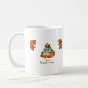 Pumpkin day white T-shirt Coffee Mug