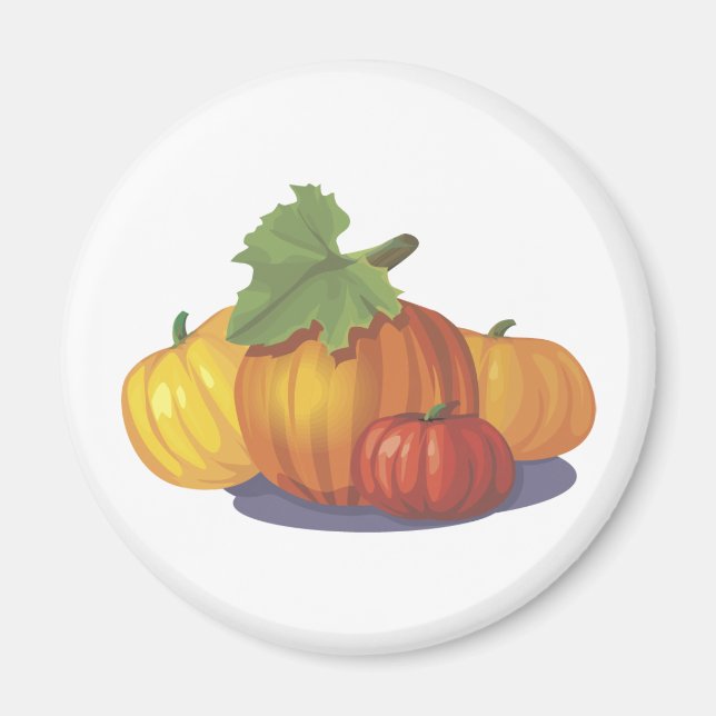 Pumpkin Decoration Magnet (Front)