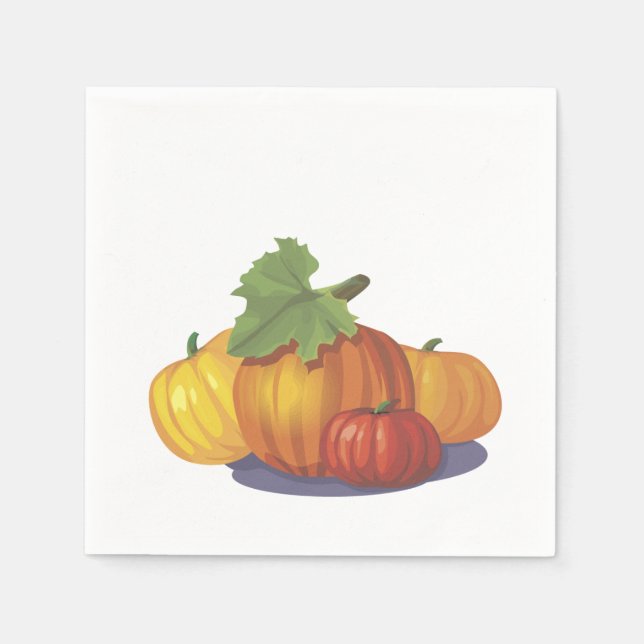 Pumpkin Decoration Napkin (Front)