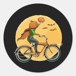 Pumpkin Delivery Classic Round Sticker