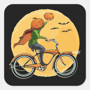 Pumpkin Delivery Square Sticker