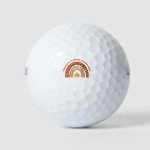 Pumpkin design golf balls