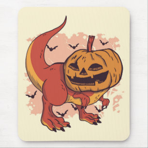 Pumpkin Dinosaur T-Rex Mouse Mat