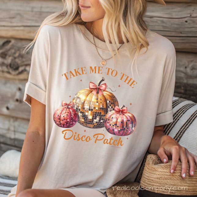 Pumpkin Disco Patch T-Shirt  (Creator Uploaded)