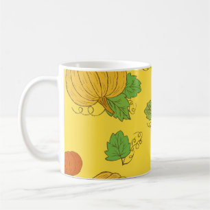 Pumpkin Doodle: Hand Drawn Seamless Coffee Mug