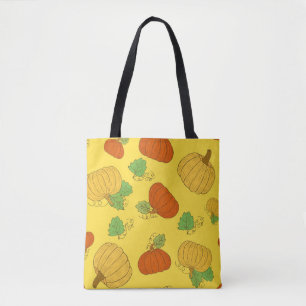 Pumpkin Doodle: Hand Drawn Seamless Tote Bag