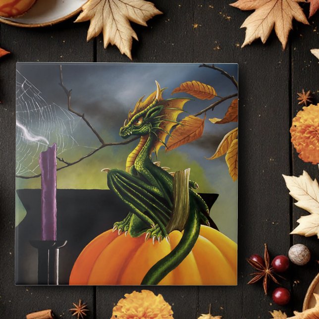 Pumpkin Dragon Cauldron Halloween Tile (Creator Uploaded)