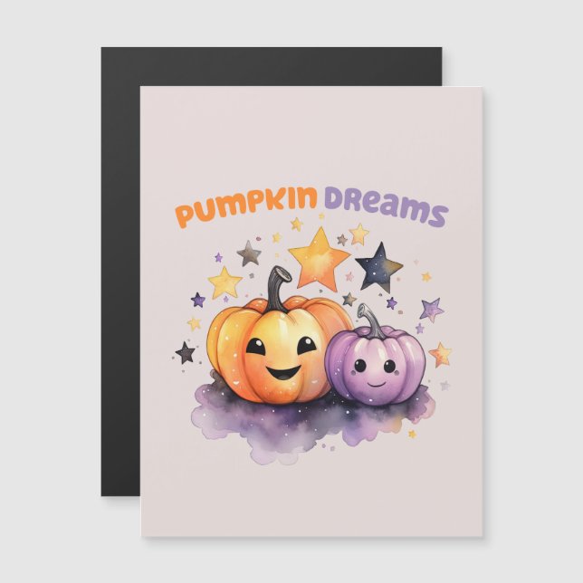 Pumpkin Dreams – Cute Pastel Purple and Orange (Front/Back)