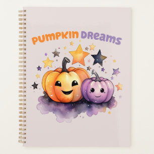 Pumpkin Dreams – Cute Pastel Purple and Orange Planner