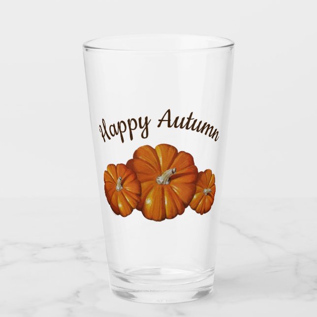 Pumpkin Drinking Glass (Front)