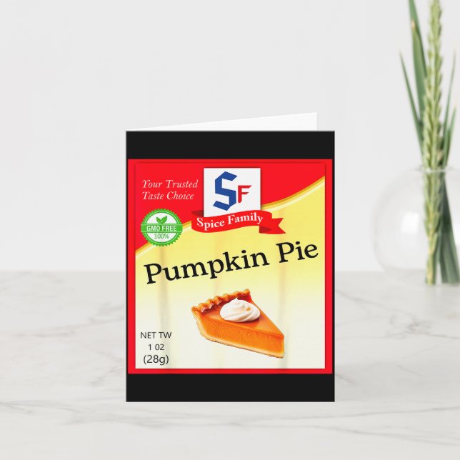 Pumpkin E Condiment Costume Holiday Sce Costumes  Card (Front)