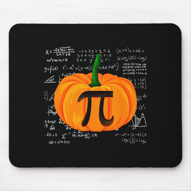 Pumpkin E Math Funny Halloween Thanksgiving Day  Mouse Mat (Front)