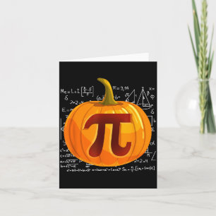 Pumpkin E Math Shirt Funny Halloween Thanksgiving  Card