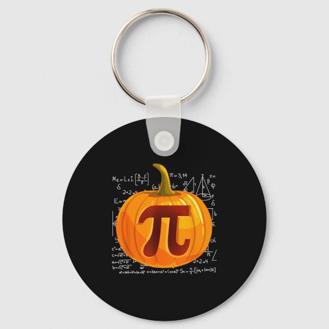 Pumpkin E Math Shirt Funny Halloween Thanksgiving  Key Ring (Front)