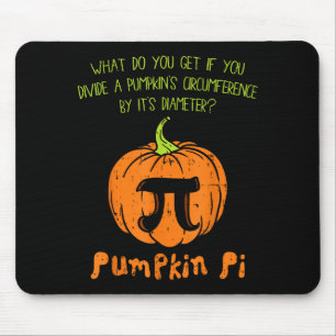 Pumpkin E Math Shirt Funny Halloween Thanksgiving Mouse Mat
