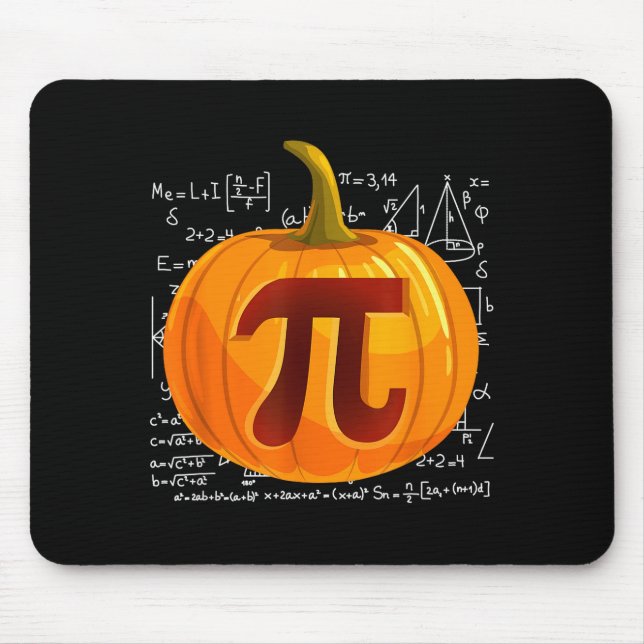 Pumpkin E Math Shirt Funny Halloween Thanksgiving  Mouse Mat (Front)