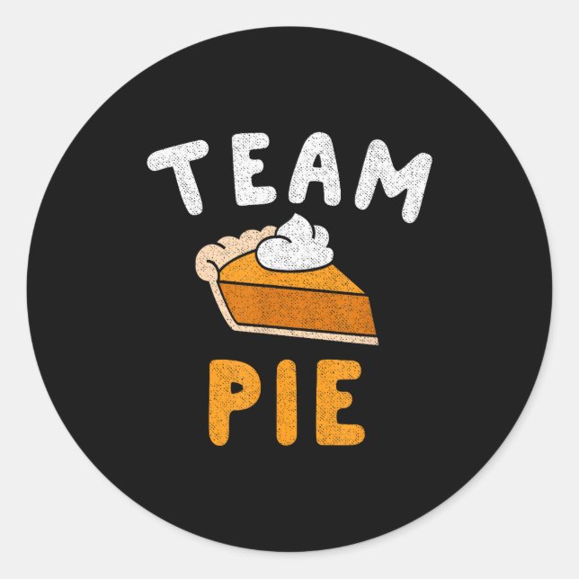 Pumpkin E Team E Day Thanksgiving Squad Group  Classic Round Sticker (Front)