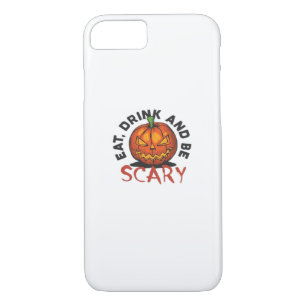 Pumpkin Eat Drink And Be Scary Vintage Style iPhone 8/7 Case