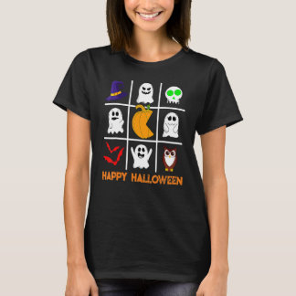 Pumpkin Eating Ghosts Halloween Costume Gaming Wom T-Shirt